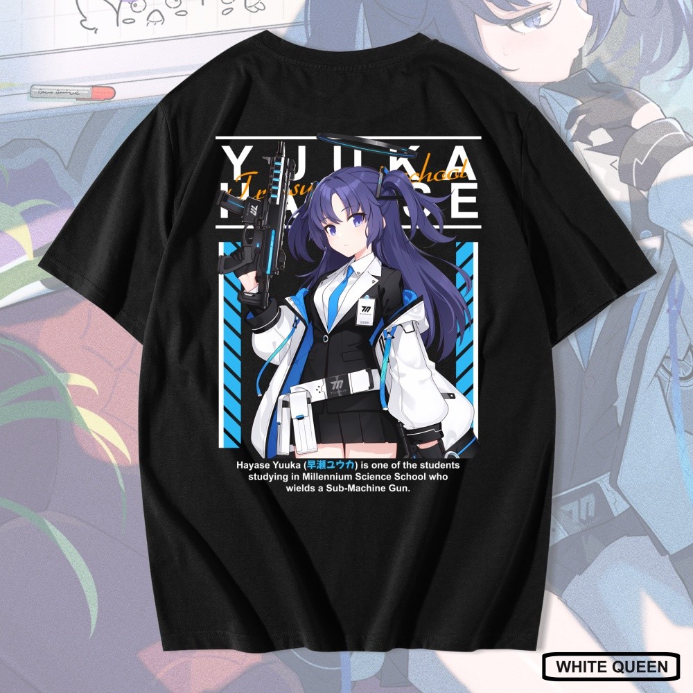 HAYASA YUUKA BLUE ARCHIVE T-SHIRT - เสื้อยืด DISTRO ของผู้ชายและผู้หญิง ANIME & GAME BLUE ARCHIVE HA