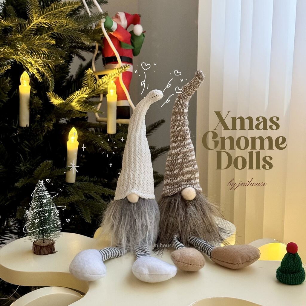 [พร้อมส่ง] Jnihouse : ตุ๊กตาโนมขายาว (Xmas Gnome dolls)