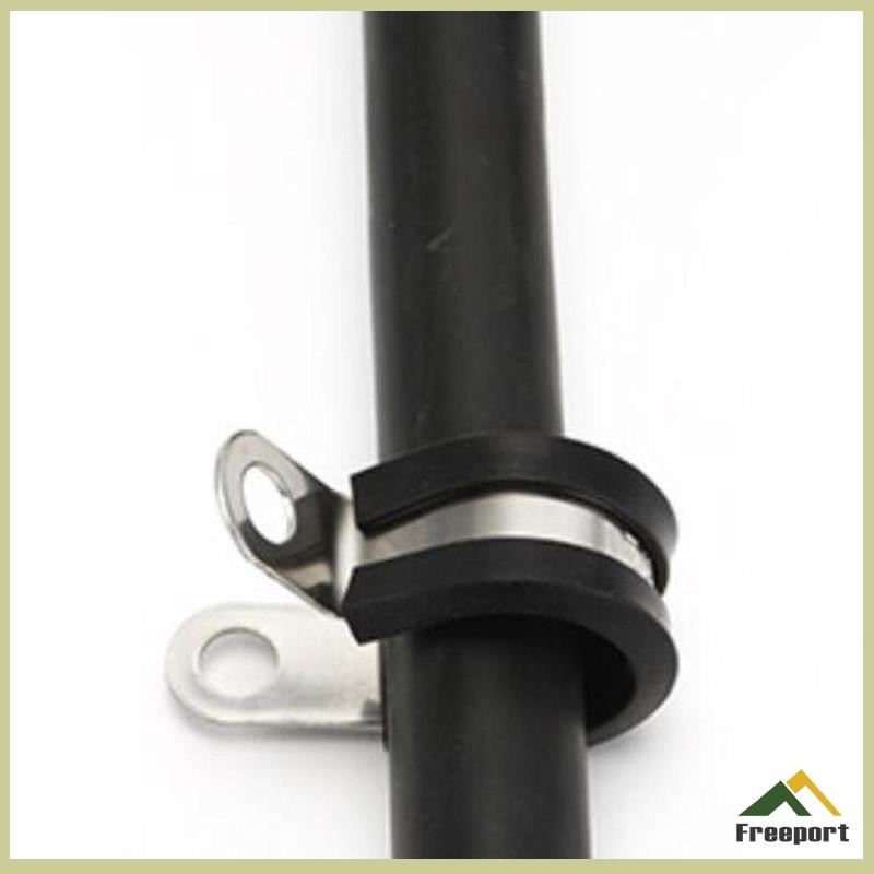 [Szgqmyyx1] 12x คลิปหนีบท่อเบรกบุยาง, แคลมป์รัดสายสแตนเลส 3/16, คลิปหนีบท่อเบาะยางสําหรับ - รูปที่ 4