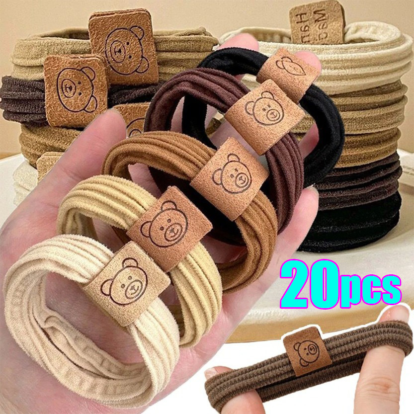 5/10/20ชิ้นยืดหยุ่นสูงไม่มีรอยต่อ ชม. วงการบิน / หมีน้อยหัวเชือก / ไม่มีความเสียใจ ผู้ถือผมหางม้าผูกผม