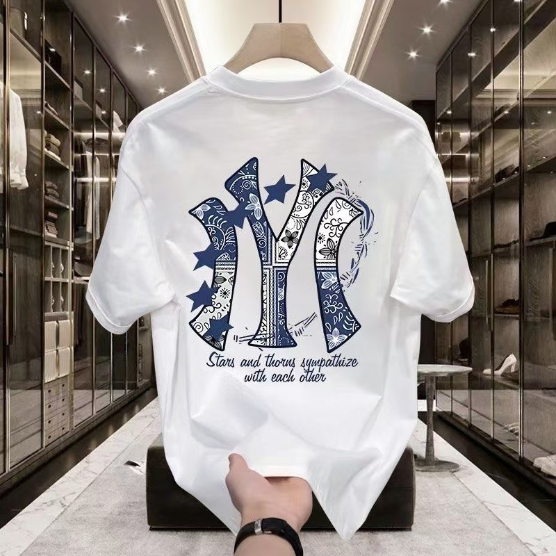 เสื้อยืด Ovesize 100% ผ้าฝ้ายใส่สบาย ผ้าคอตตอน โอเวอร์ไซส์ คอกลม สไตล์อเมริกัน เสื้อยืดผู้ชาย