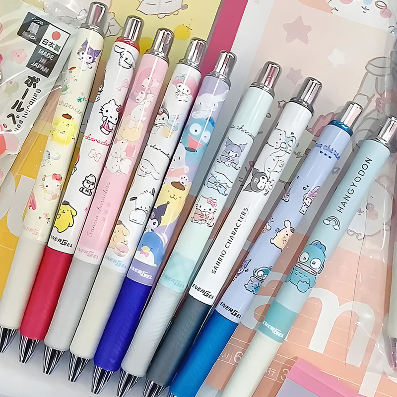 สินค้าใหม่ Pentel Sanrio Limited Gel Pen Star Kirby Snoopy Black Fountain Pen Limited Edition