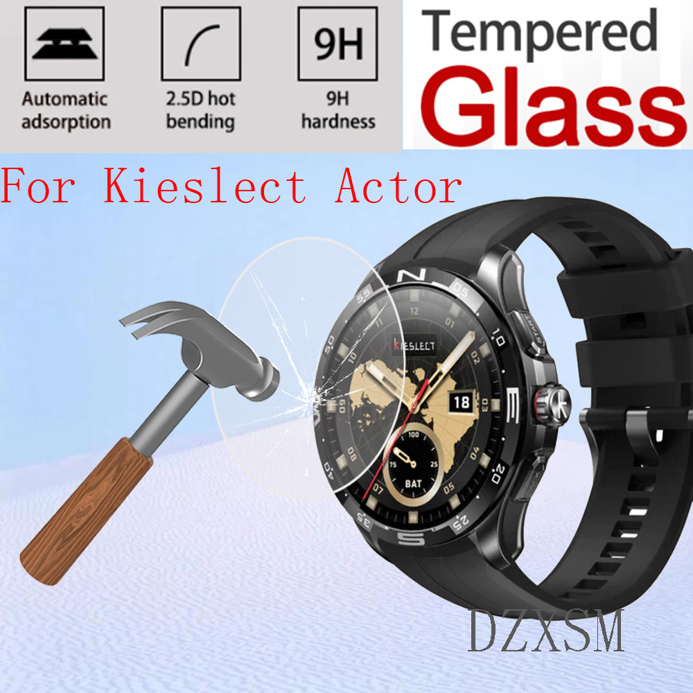 ฟิล์ม Kieslect Actor Hard Glass Smartwatch ฟิล์มป้องกันสําหรับ Kieslect Actor สมาร์ทวอท์ชกระจกนิรภัยป้องกันหน้าจอ