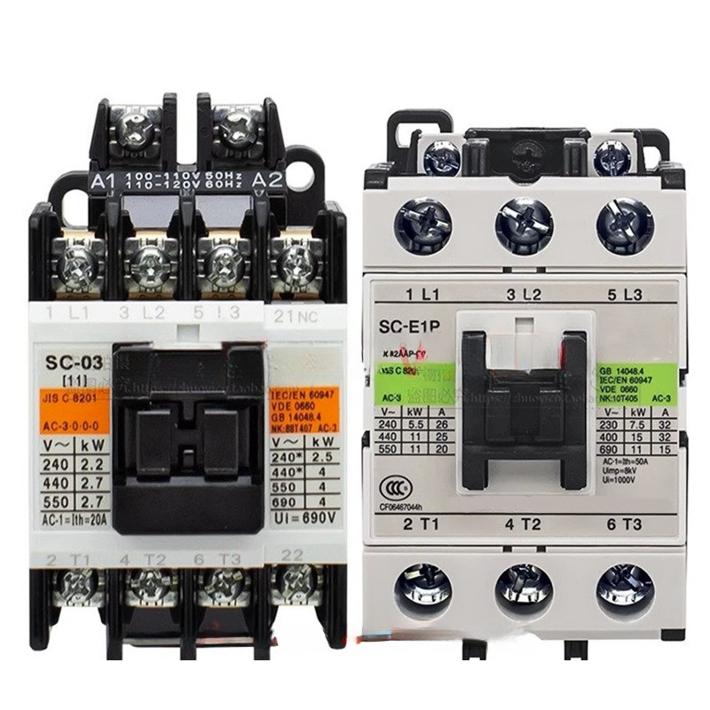 คอนแทคเตอร์ Fuji AC SC-E04-E02A-E03A-E05P-E1P-E2P-E2SP-E3P-E4P-E02P-E03P-N2S-N2S-N2