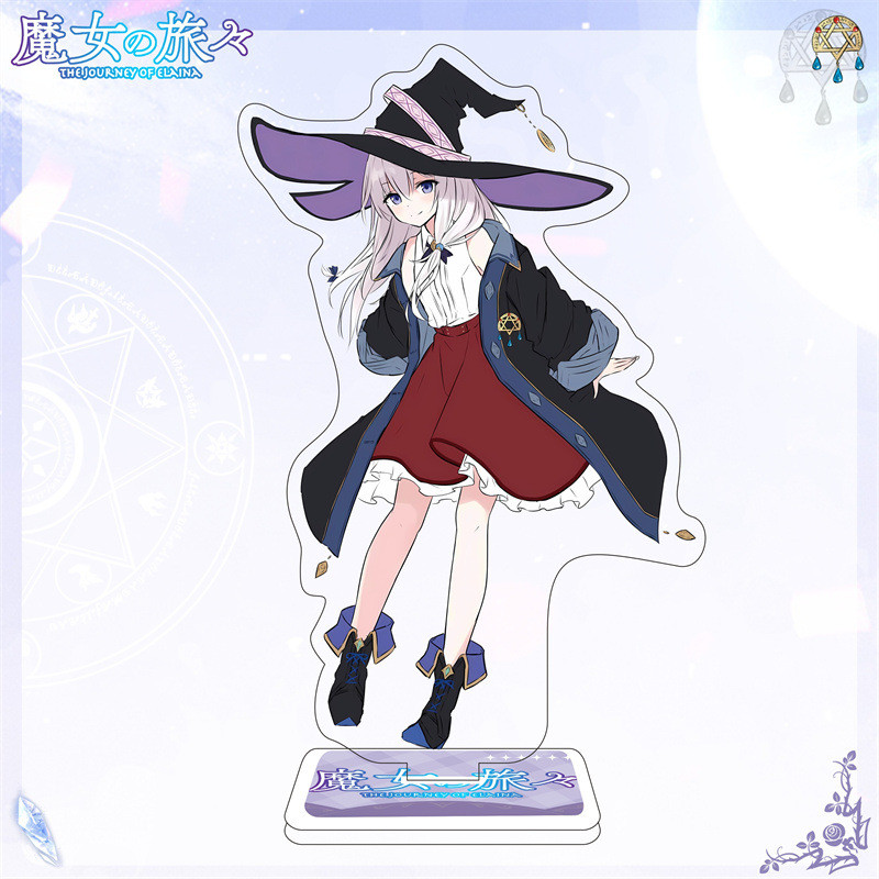 พวงกุญแจ, โมเดลสแตนดี้ อะนิเมะ ELEINA Wandering Witch การเดินทางของ Elaina ของตกแต่งโต๊ะทํางานศึกษา