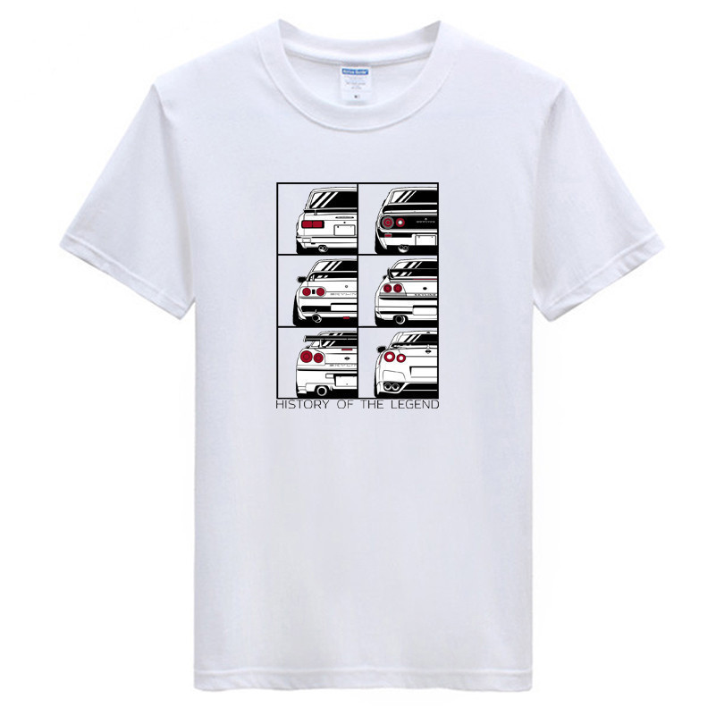 [FASHION]Gtr Evolution Evolution เสื ้ อยืดแขนสั ้ น gtr Skyline Evolution Legendary Historical Lege