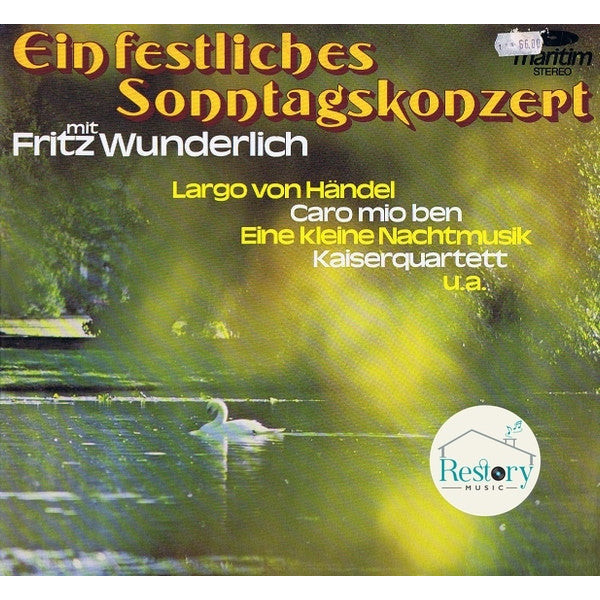 แผ่นเสียง Fritz Wunderlich - Ein Festliches Sonntagskonzert (Vinyl) (VG+)