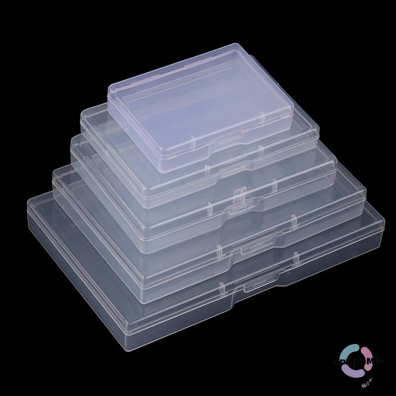 LontimeMio] กล่องพลาสติกใสสี่เหลี่ยมโปร่งแสงกล่องบรรจุจัดเก็บเคสกันฝุ่นภาชนะเครื่องประดับที่แข็งแกร่งใหม่