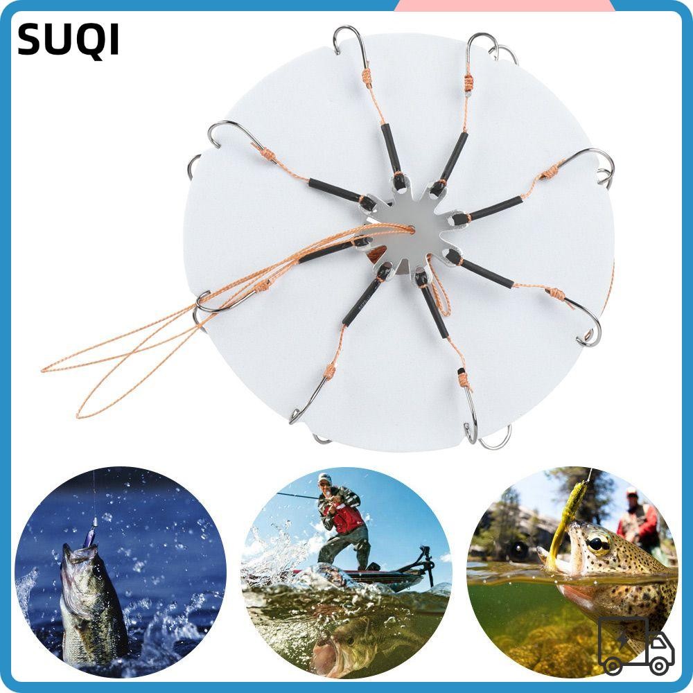 Suqi Flap Hook Octopus Carbon Stee River Fishing