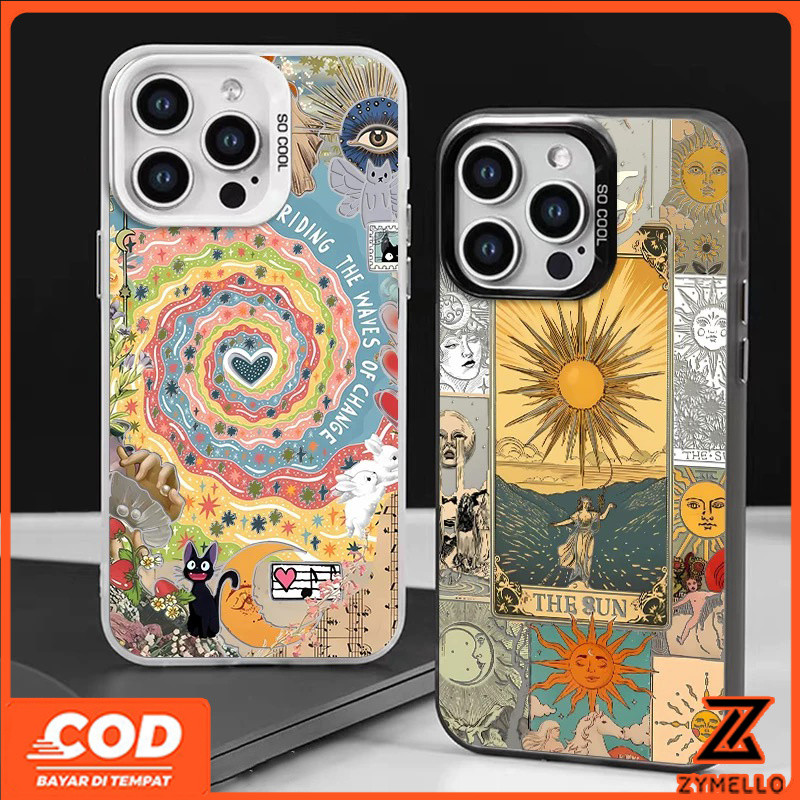 สําหรับOPPO Reno 15F Reno 14F Reno 13F Reno12 F Reno 12 Reno11 F 5G Reno 11 Pro 5G Reno 10 Pro 5G Reno 8T Reno 8Z Reno 7Z Reno 8 ใหม่RetroภาพจิตรกรรมฝาผนังเทพธิดากันกระแทกTPUโทรศัพท์Ca