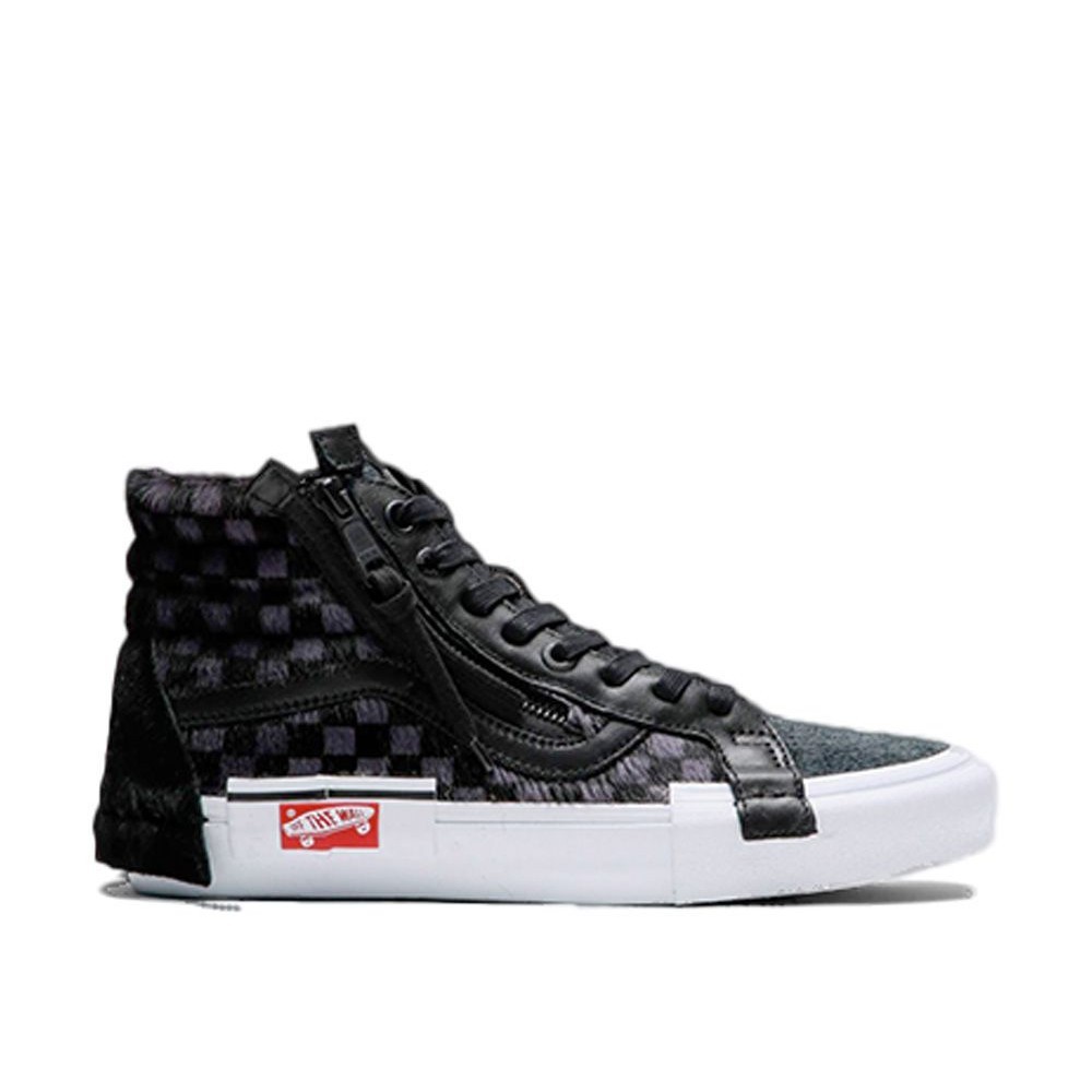 Vans Sk8-Hi Cap Pony "Black Checkerboard" Unused