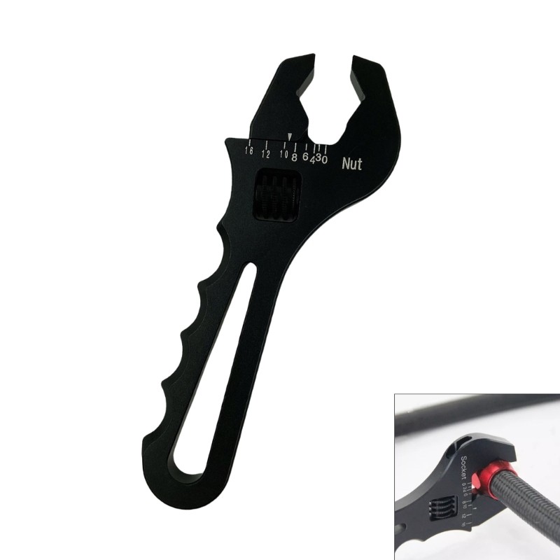 Ahead ปรับ AN ฟิตติ้งประแจ AN ประแจสําหรับอะแดปเตอร์ข้อต่อท่อ AN FITTING เครื่องมือ 3AN-16AN อลูมิเน