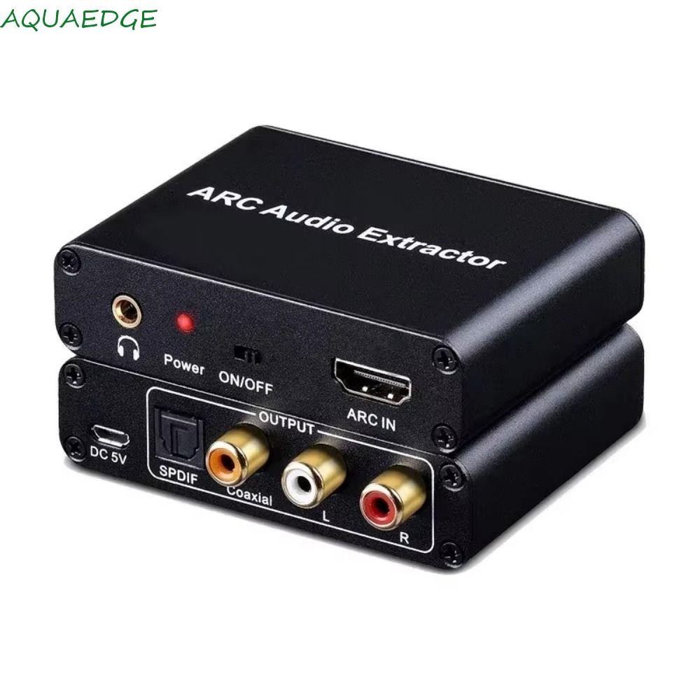 Aquaedge ARC อะแดปเตอร์เสียง, DAC SPDIF Coaxial RCA 192KHz ARC Audio Adapter Extractor, แจ็ค 3.5 มม. L/R Coaxial SPDIF Jack Splitter Digital To Analog Audio Converter