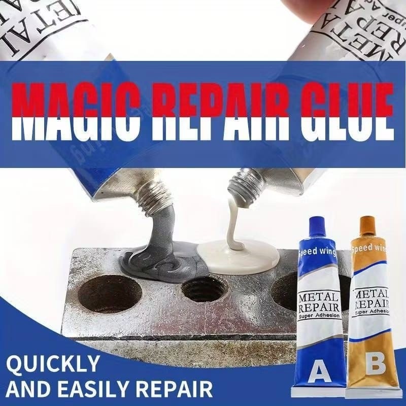 AB GLUE SUPER STRONG HEAT RESISTANT CASOR GLUE AB IRON PATCH EPOXY GLUE STAINLESS STEEL REPAIR