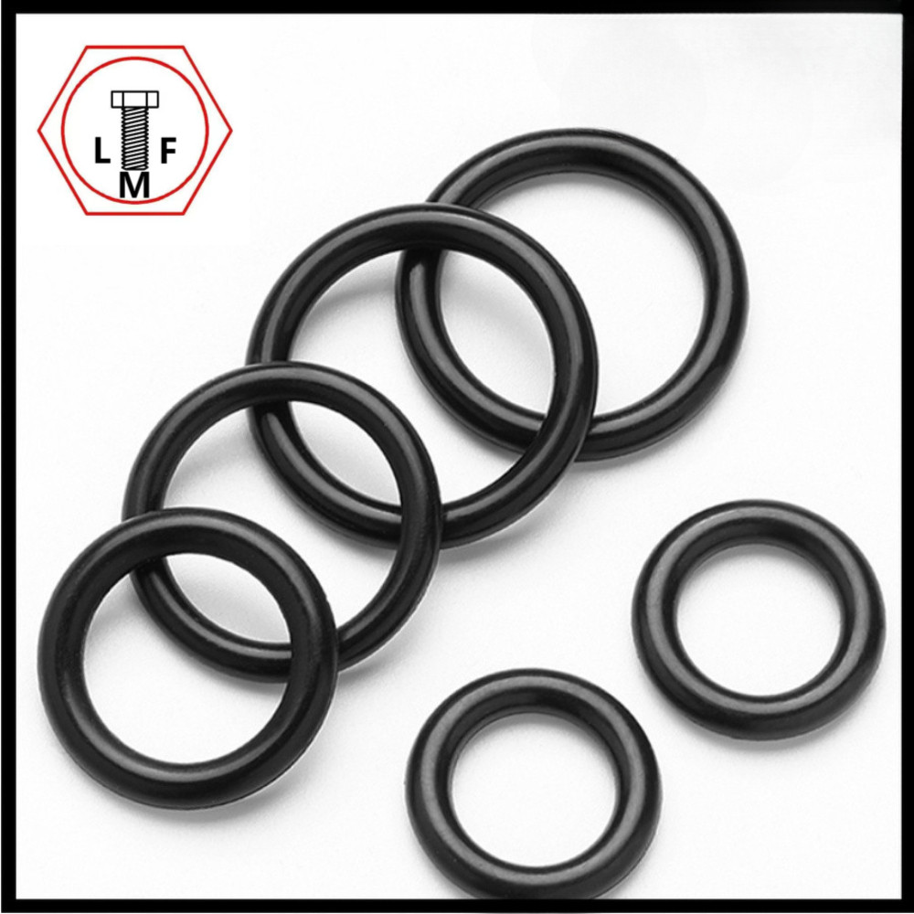 [-LMF]Black Nbr O-Ring O-Ring ปะเก็นซีล (CS2.0mm*OD8~125mm) - รูปที่ 2