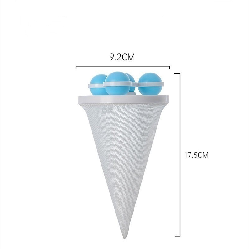5/8/10 ชิ้นตาข่ายกรองเครื่องซักผ้า / ตัวกรองเครื่องซักผ้าแบบใช้ซ้ําได้ / ลูกบอลทําความสะอาดเสื้อผ้าซักรีดป้องกันการม้วน - รูปที่ 7