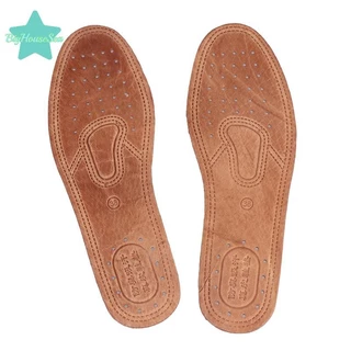 [BigHouseSea] 1 คู่วัว Insoles สําหรับรองเท้าผู้ชายสบายระงับกลิ่นกาย Casual หนังพื้นรองเท้าคุณภาพของแท้หนังรองเท้า Sole ใหม่