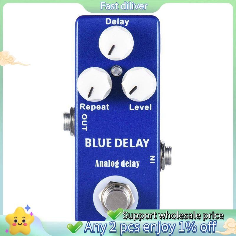 Mosky Deep Blue Delay Mini Guitar Effect Pedal True Bypass