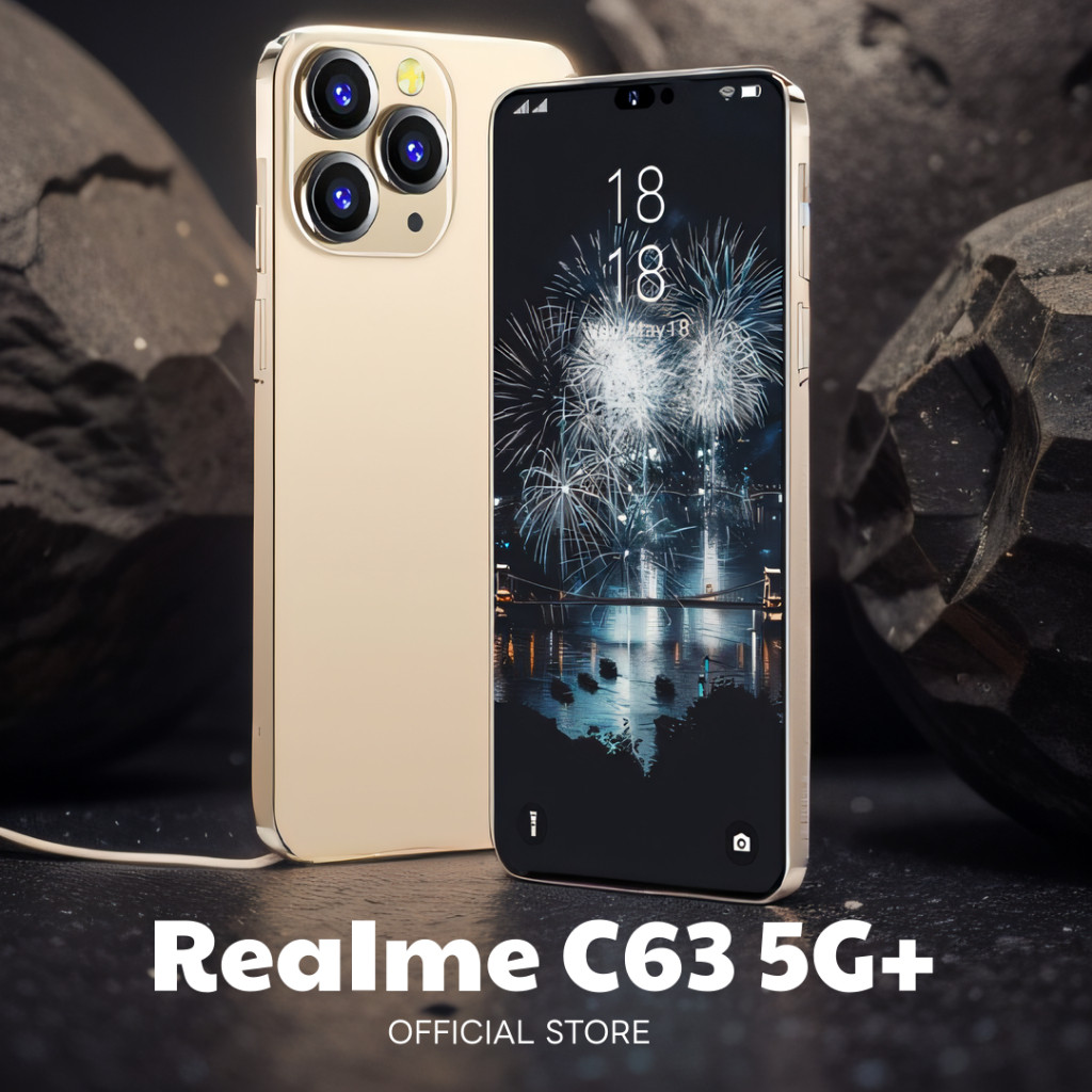 【COD】Realme C63 5G (12GB+512GB) จอใหญ่ 6.7นิ้ว โทรศัพท์มือถือราคาไม่แพง รับประกันเครื่องศูนย์แท้ 1 ป