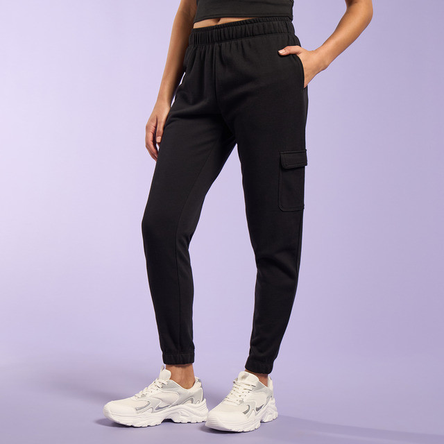 Max Fashions Womens Plain Cargo Joggers Pants