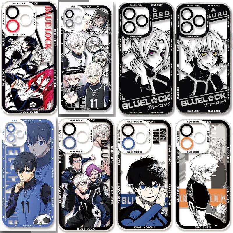 Anime BLUE LOCK เคสโทรศัพท์สําหรับ Samsung Galaxy A16 A06 A55 A14 A54 A53 A35 A25 A34 5G A05 A05S A24 5G 4G เปลือกนุ่มการ์ตูน TPU Clear Case