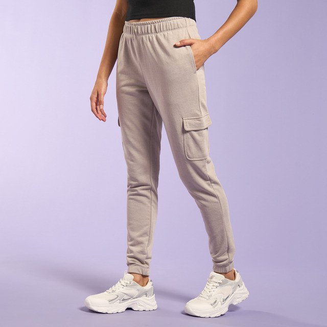 Max Fashions Womens Plain Cargo Joggers Pants