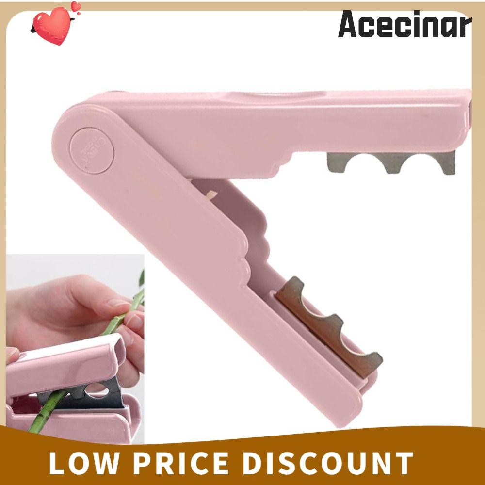 Acecinar Rose Thorn Stripper, Auto Buckle คีมดอกไม้ Stem Leaf Cut Remover, เครื่องใช้ในบ้านสวนอุปกรณ์ Finger Groove Thorn Leaf Peeler เครื่องมือ