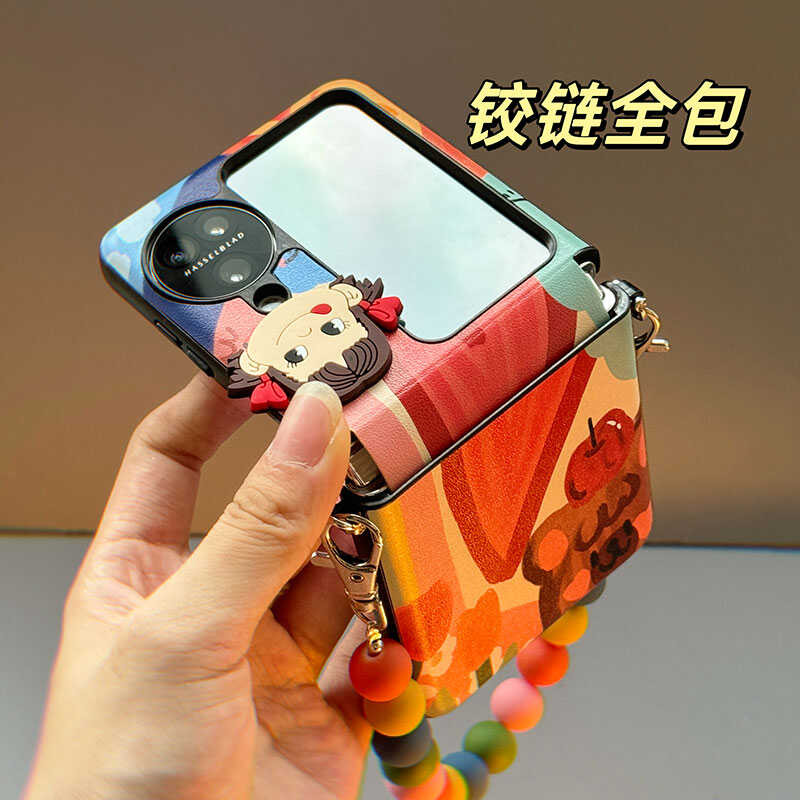 LUKEN สําหรับ OPPO Find N3 N2 FLIP เคสโทรศัพท์มือถือเคสโทรศัพท์มือถือหน้าจอพับใหม่พับขนาดเล็กหน้าจอด้านนอกฟิล์มป้องกัน Samsung Galaxy Z Flip 7 6 5 4 3