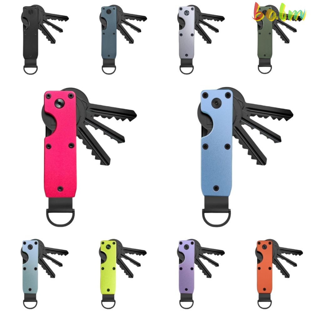 Balm Key Holder, Metal Holds 2-6 Keys Key Organizer, สมาร์ทพร้อมไขควง Minimalist Keys Fob สําหรับคีย