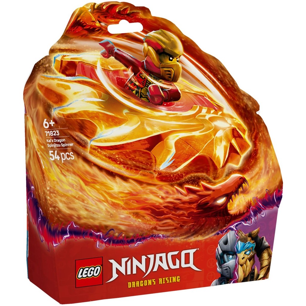 LEGO 71823 Ninjago Kais Dragon Spinjitzu Spinner Building Toy Set (54 ชิ้น)