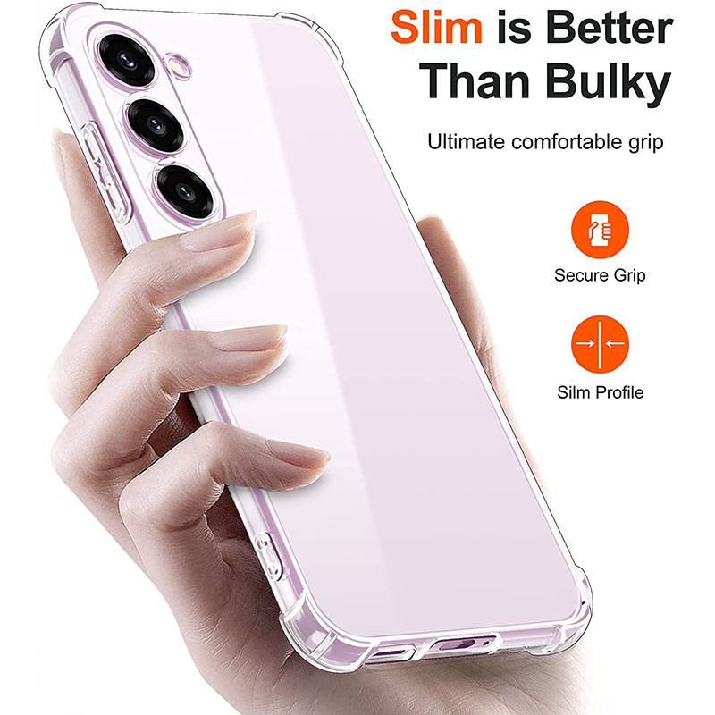 SAMSUNG เคสซิลิโคนใสกันกระแทกสําหรับSamsung Galaxy S26 S25 S24 S23 S22 S21 S20 หมายเหตุ 20 Ultra S10 S9 S8 10 Plus 9 8 S7 Ultraฝาครอบบาง