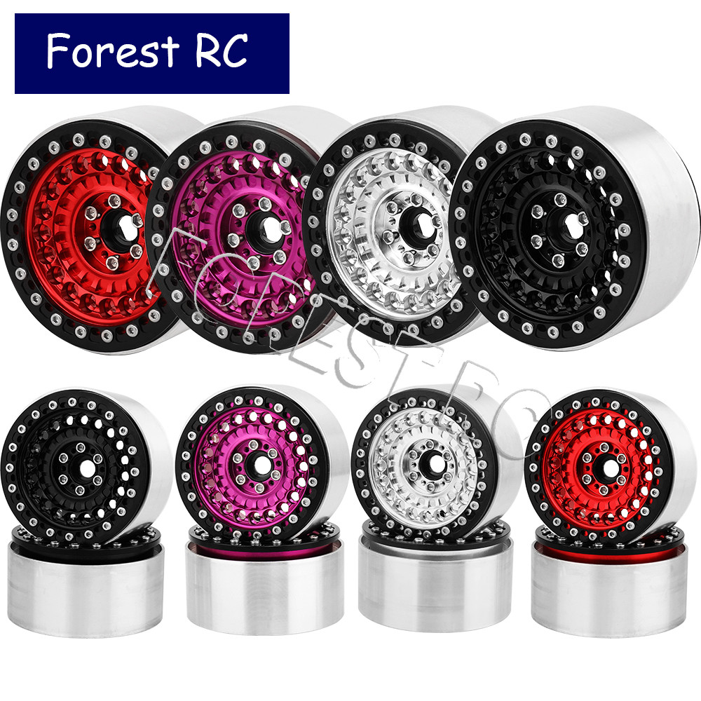 1/4pcs โลหะ Beadlock 2.2 นิ้วล้อขอบ Hubs สําหรับ Axial Wraith 90048 TRX-4 TRX-6 1/10 RC Crawler รถอะไหล่อัพเกรด