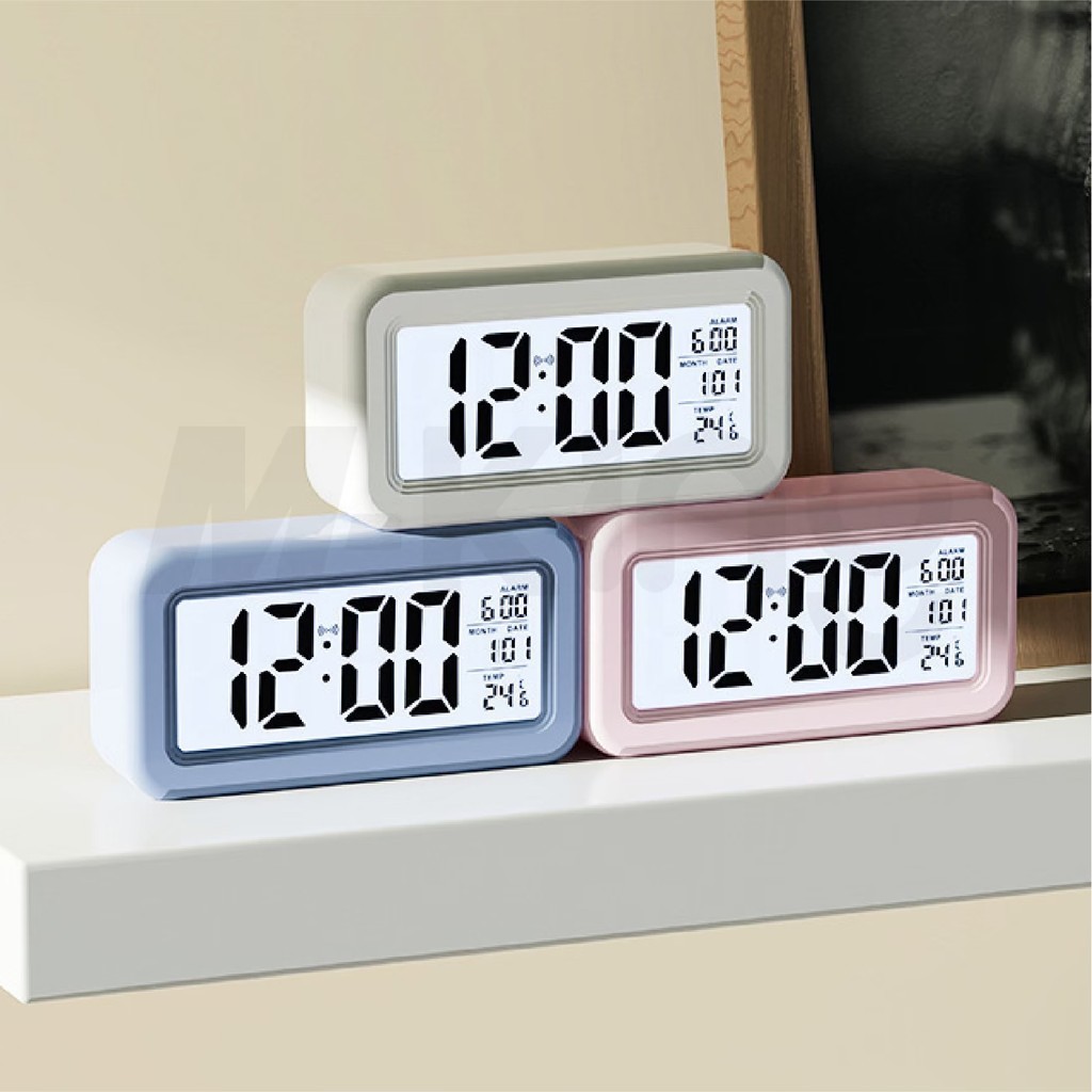 นาฬิกาดิจิตอล KSD-210 LED นาฬิกาปลุกตั้งโต๊ะ Alarm Clock จอ LED แสดงวันที่ เดือน อุณหภูมิ