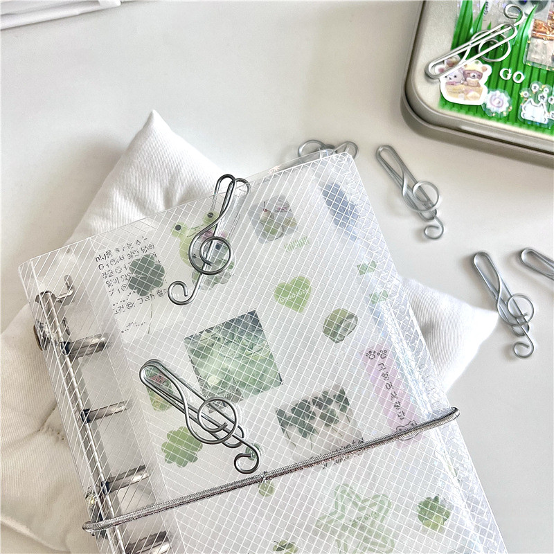 10ชิ้น อิน บันทึกคลิปหนีบกระดาษโลหะคลิปเงินบรรจุวัสดุ - รูปที่ 7