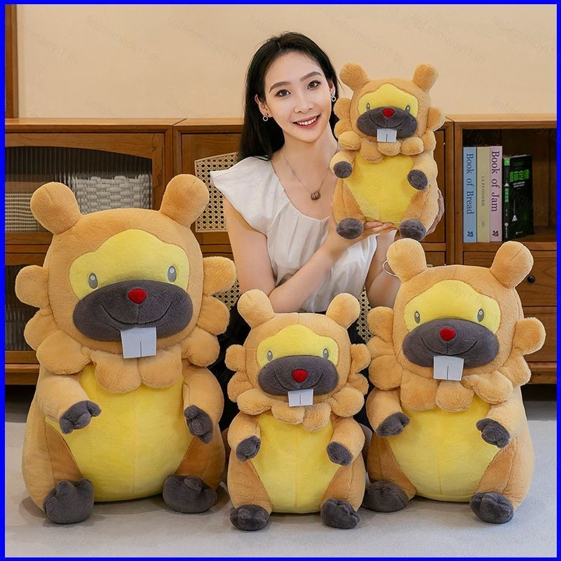 Nana น่ารัก Pokemon Bidoof ตุ๊กตาตุ๊กตาของขวัญสําหรับแฟน Baby Soothing ของเล่นโยนหมอนตุ๊กตาของเล่น