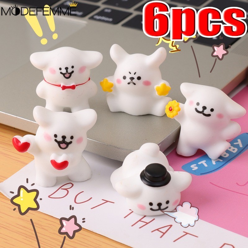[ แนะนํา] รูปปั้นงานฝีมือสุนัขน้อย - ตุ๊กตามาสคอตการ์ตูน - ลูกสุนัขสายมินิน่ารัก - เครื่องประดับเรซินภูมิทัศน์ไมโคร - ตกแต่งเดสก์ท็อปโฮมออฟฟิศ - อุปกรณ์ป