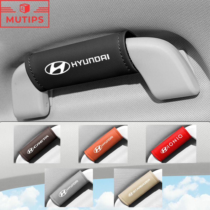 Hyundai ฝาครอบมือจับประตูรถยนต์ ปลอกสวมหุ้มราวจับ มือจับหลังคา ฝาครอบป้องกันs สําหรับ Ioniq 5 6 Creta Stargazer Kona Elantra N H1 Staria