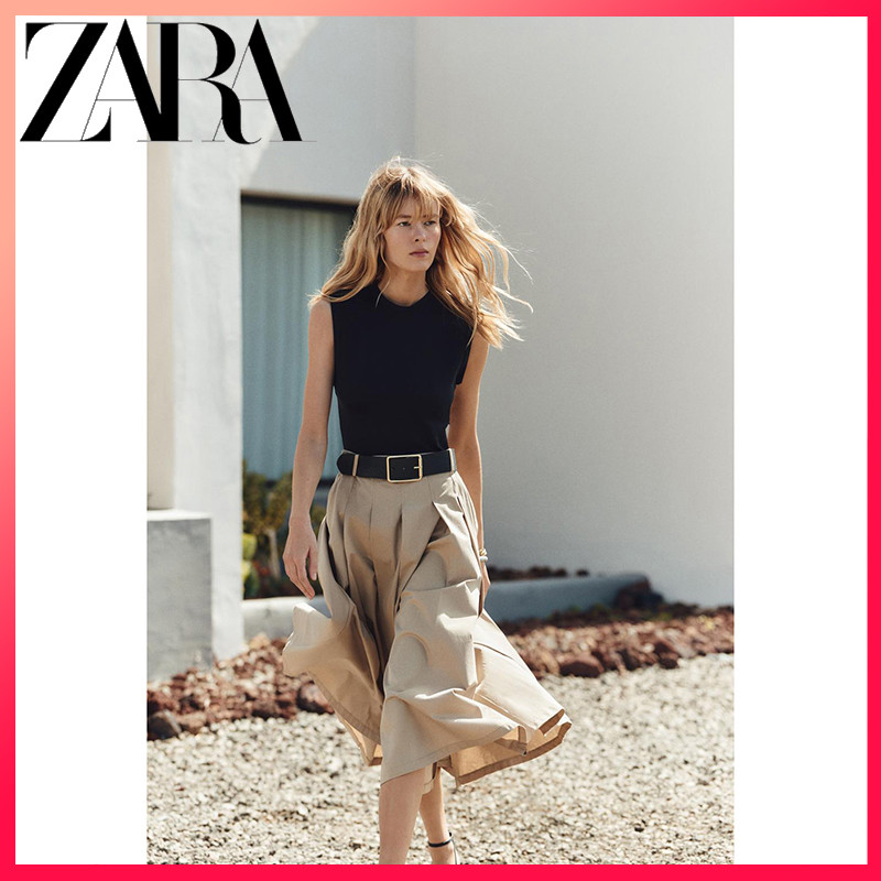 ZARA ซาร่า 25 ฤดูร้อนใหม่ชุดสตรีพร้อมแผ่นรองไหล่