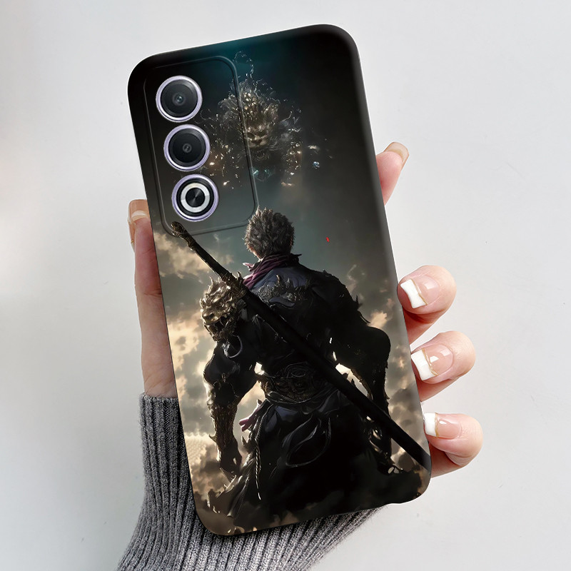 ปลอกอ่อนสําหรับ OPPO A80 / A3 Pro 5G กรณีดอกไม้น่ารัก Cool Girl ทาสีซิลิโคนฝาครอบสีดําสําหรับ OPPO A3Pro 5G 80 แฟชั่นกันชน ราคา ถูกที่สุด ดีลบีเคเค แกลเลอรีภาพที่ 4