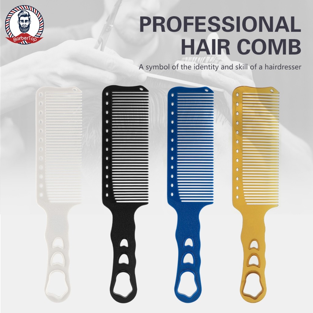 สปอตสปอตสปอต#Hairdressing หวี หวีตัดผมชาย ปัตตาเลี่ยนตัดผมหัวแบนหวีร้านทําผมหวีป้องกันไฟฟ้าสถิตย์ตัดแต่งหวีจัดแต่งทรงผมหวี
