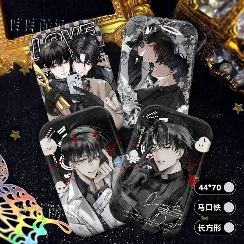 Omniscien Readers Viewpoint Kim Dokja x Yoo Joonghyuk Square Holographic Pin Badge | 4470mm BL Collectible | สินค้าเวปตูนเกาหลี