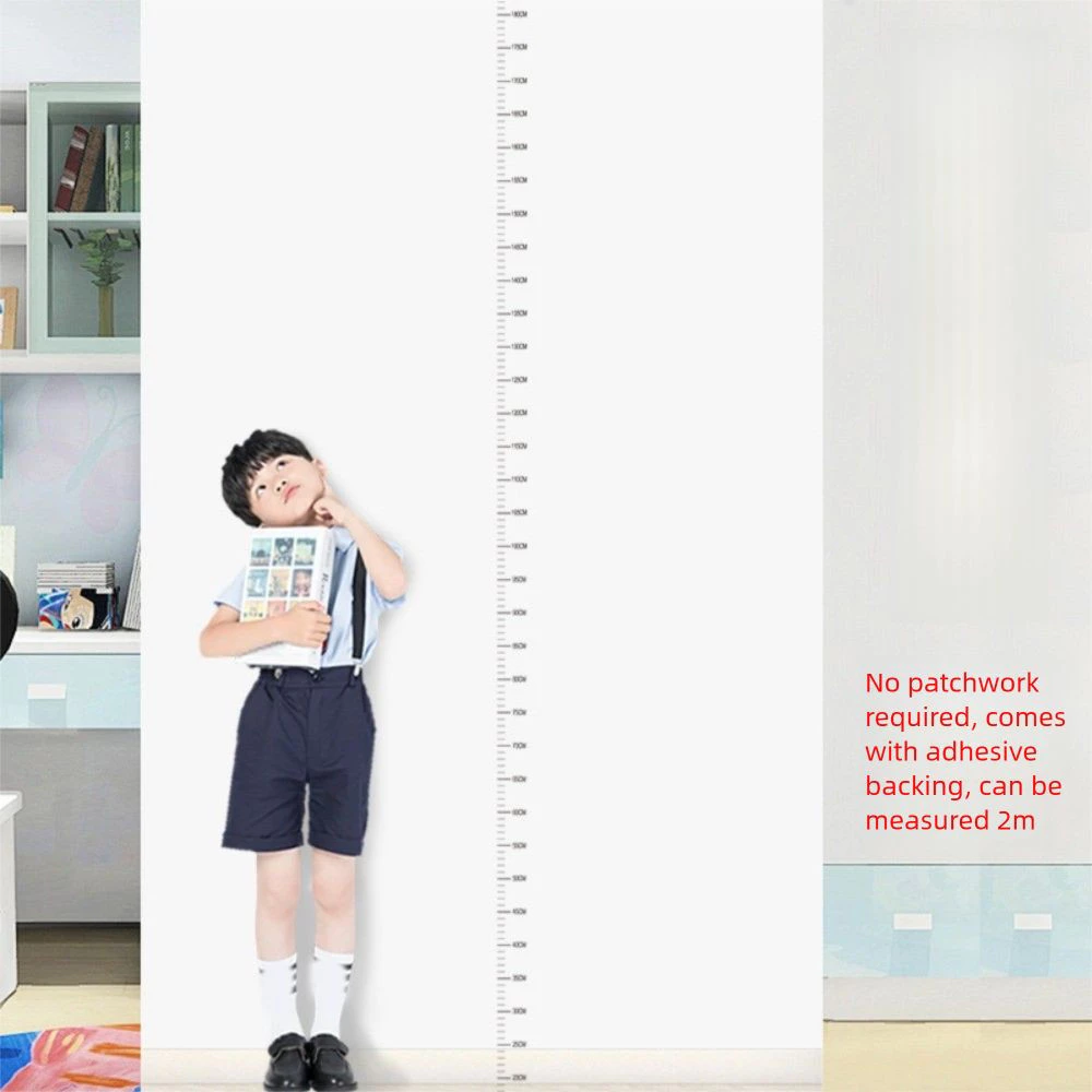 สติกเกอร์วัดส่วนสูง กูทฮอป, แผนภูมิการเจริญเติบโตของเด็กที่ถอดออกความสูง 2ม, สติกเกอร์แผนภูมิการเจริญเติบโตแบบโปร่งใสแบบมีกาวในตัวกันน้ําใช้ในบ้าน thumbnail 4
