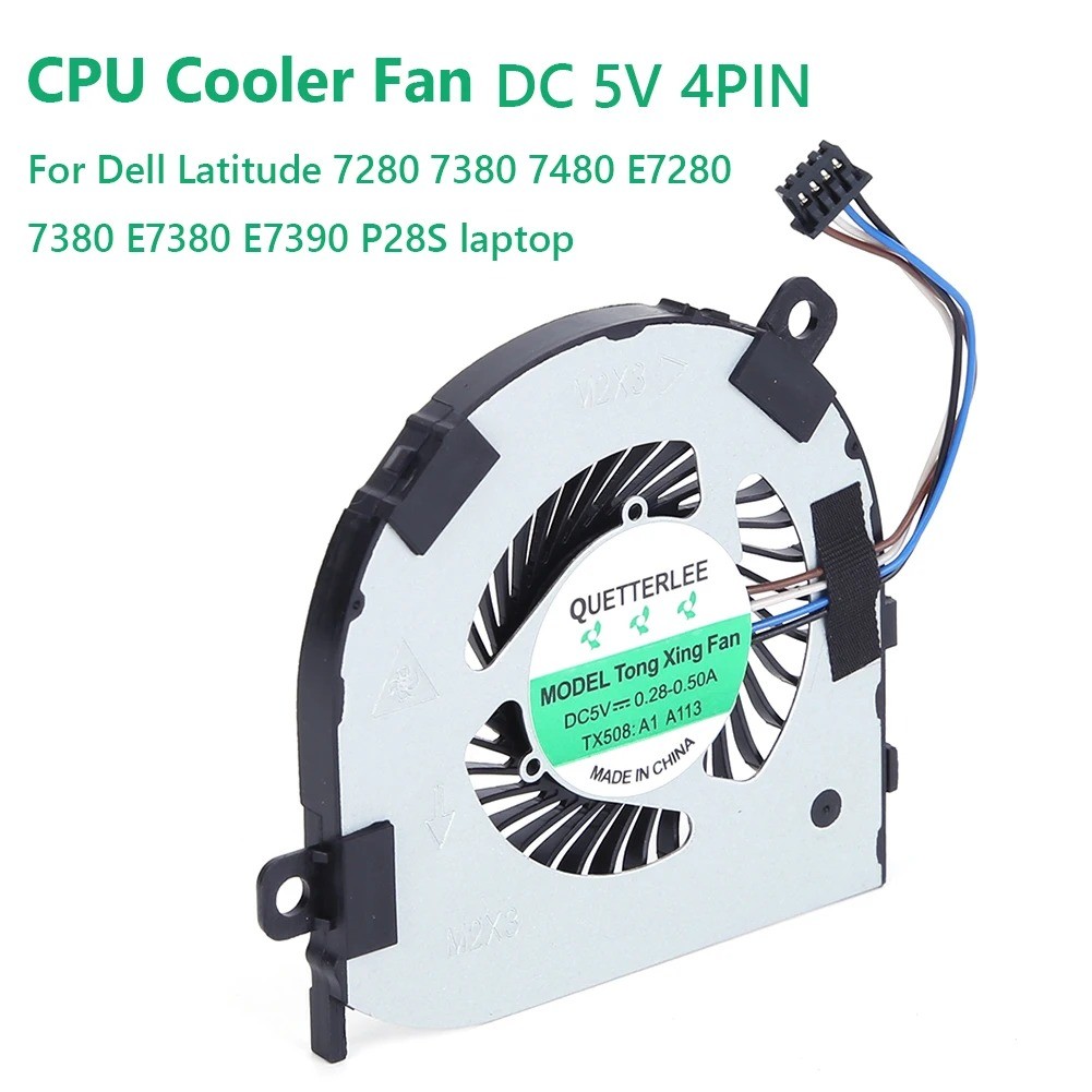 พัดลม โน๊ตบุ๊ค  CPU Cooling Fan Cooler Intended for Dell Latitude E7280 7280 7290 7380 7390 Series - รูปที่ 2