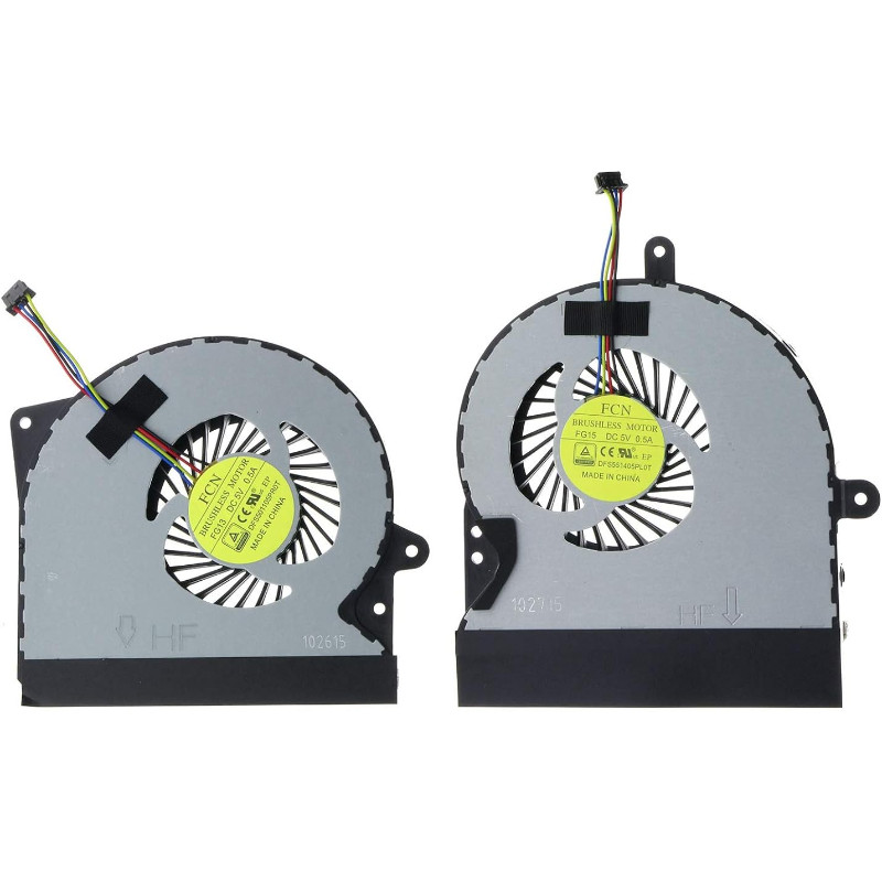 เปลี่ยนพัดลมระบายความร้อน CPU GPU สําหรับ ASUS G751 G751J G751JM G751JT G751JL DFS561405PL0T FG15 DF