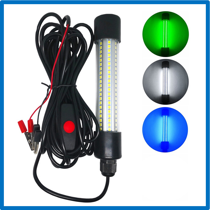ไฟตกปลา Mall Fishlight 12V 13W 30w 50W LED Submersible น้ําจืดน้ําเค็มตกปลาใต้น้ําโคมไฟ