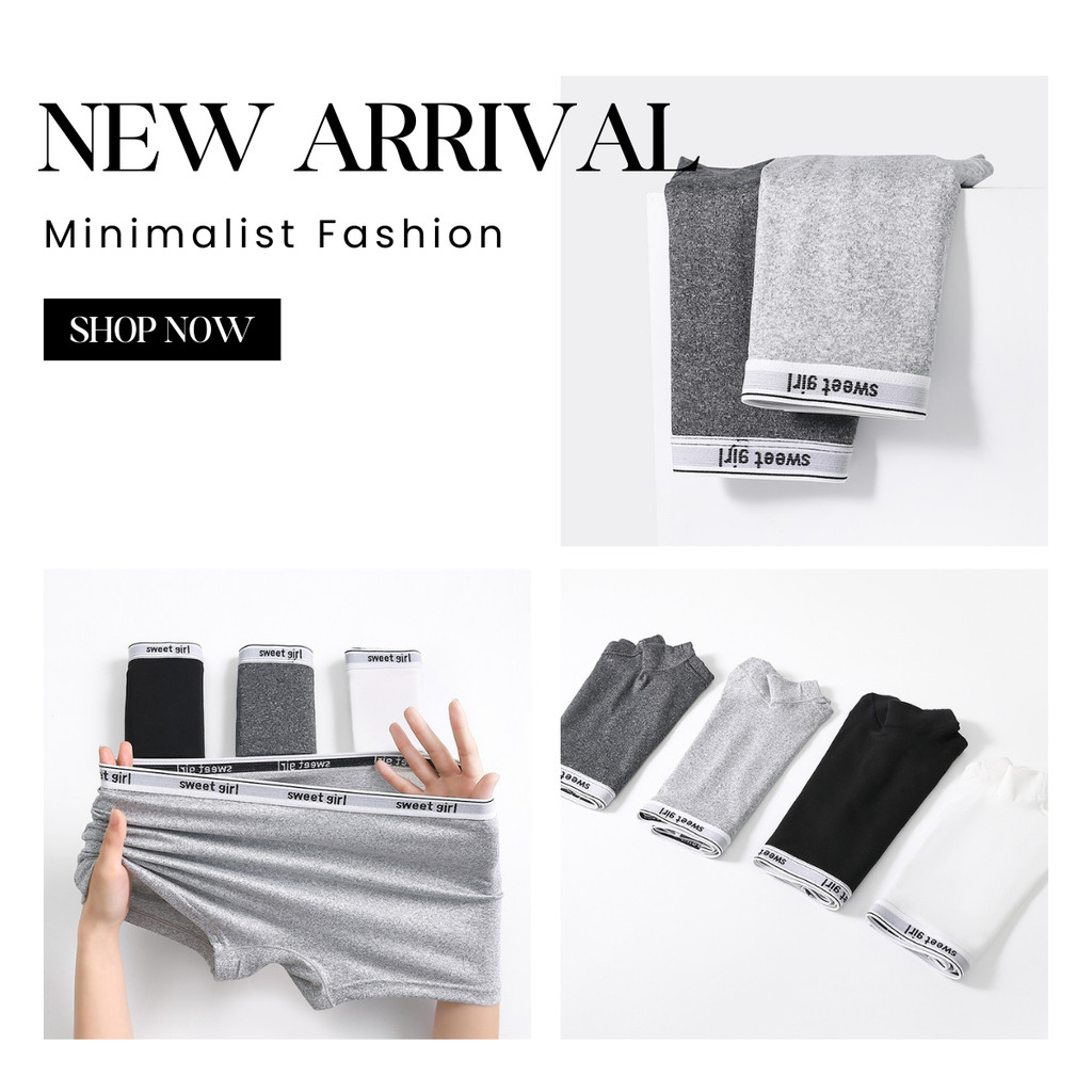 💗New arrival💗กางเกงชั้นในสตรี กางเกงในขาสั้น กางเกงใน บ็อกเซอร์ ผู้หญิง  ผ้านุ่ม ไม่รัดขา ระบายอากาศดี ใส่สบาย สีพื้น