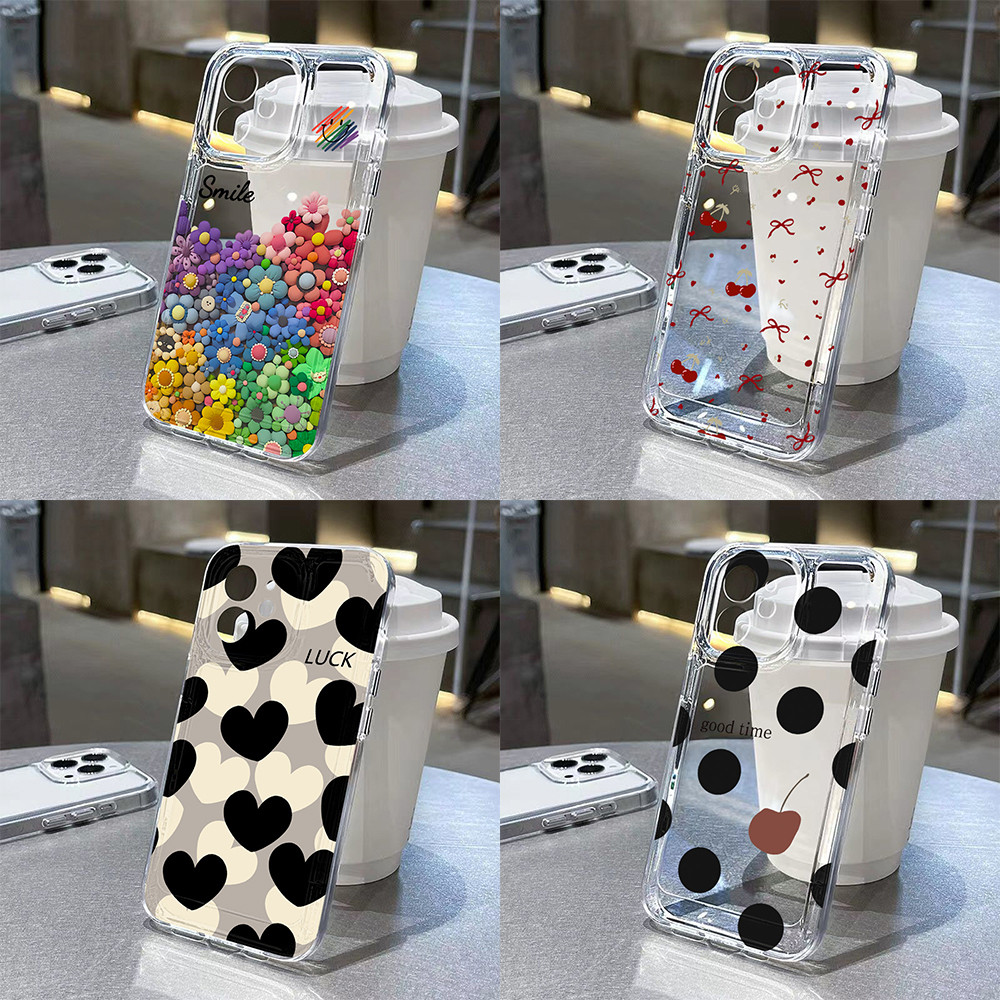 จุดสีดำ เคสใส for Samsung A57 A37 S26 Ultra A17 A07   24 A25 A26 A32 A33 A34 A35 A36 A53 A54 A55 A56 5G A71 A06 A05S