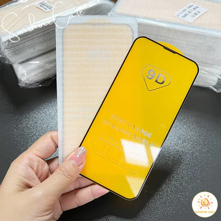 COD สต๊อกไทย ฟิล์มกระจกสำหรับรุ่นไอโฟน แบบเต็มจอ 9D ทุกรุ่น11 For iPhone12 13 16 14 15Pro MAX X XS XR 7 8Plus SE2020#9D