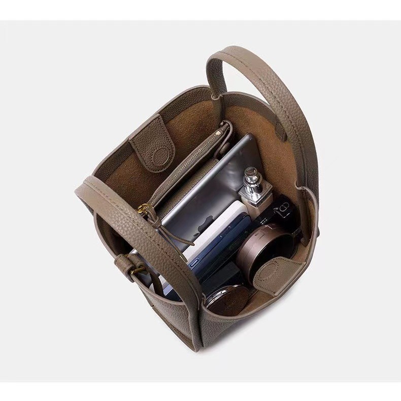 Songmont New Lock Bucket Bag กระเป๋าถือครอสบอดี้ความจุขนาดใหญ่ - รูปที่ 4