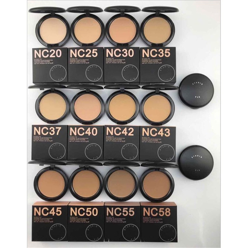 ใหม่แต่งหน้าแป้งสําหรับ Mac Face In Studio Fix Plus Base 15g Series Nc คอนซีลเลอร์ Whitener Soft Oil